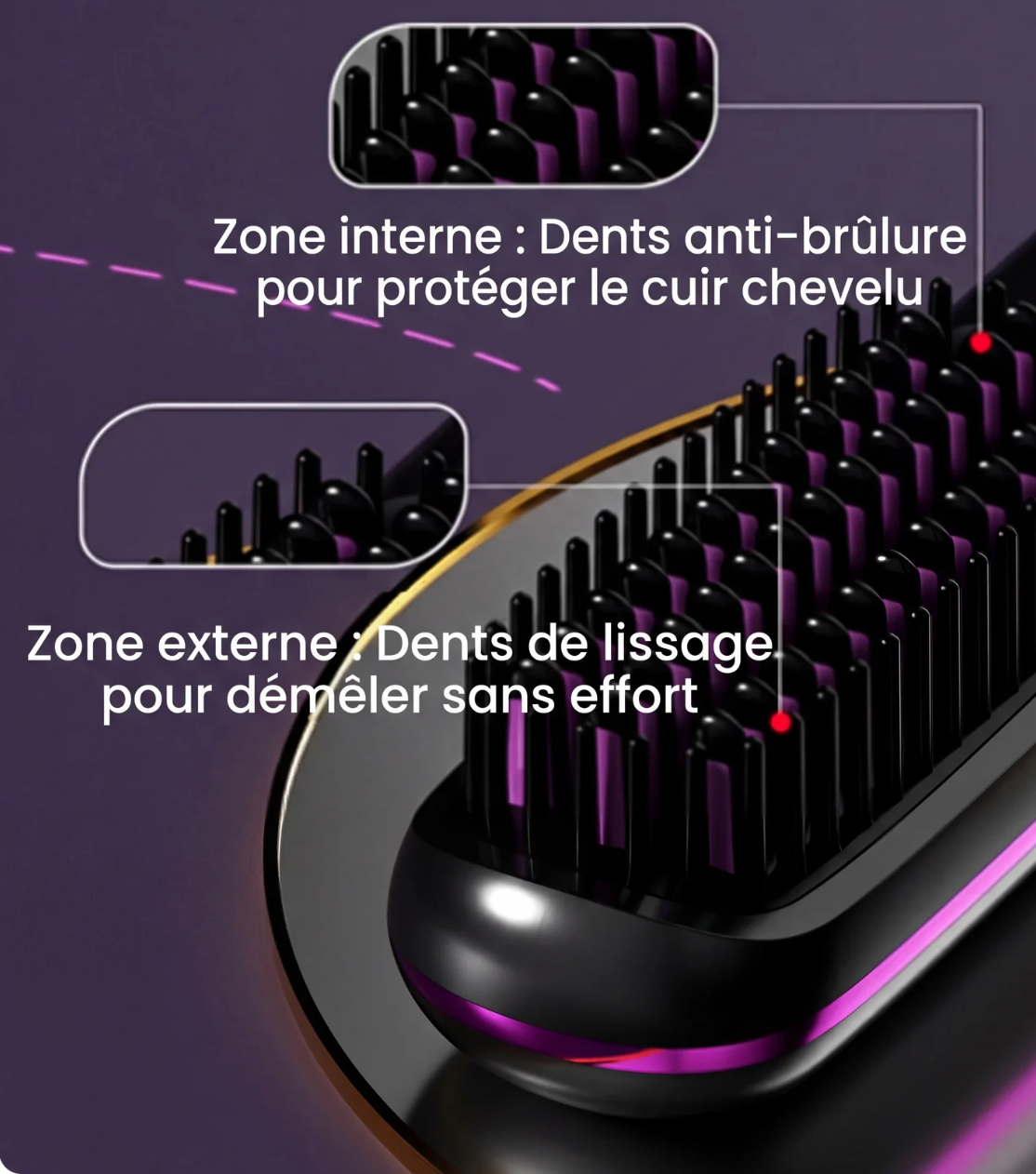 Brosse lissante Aura